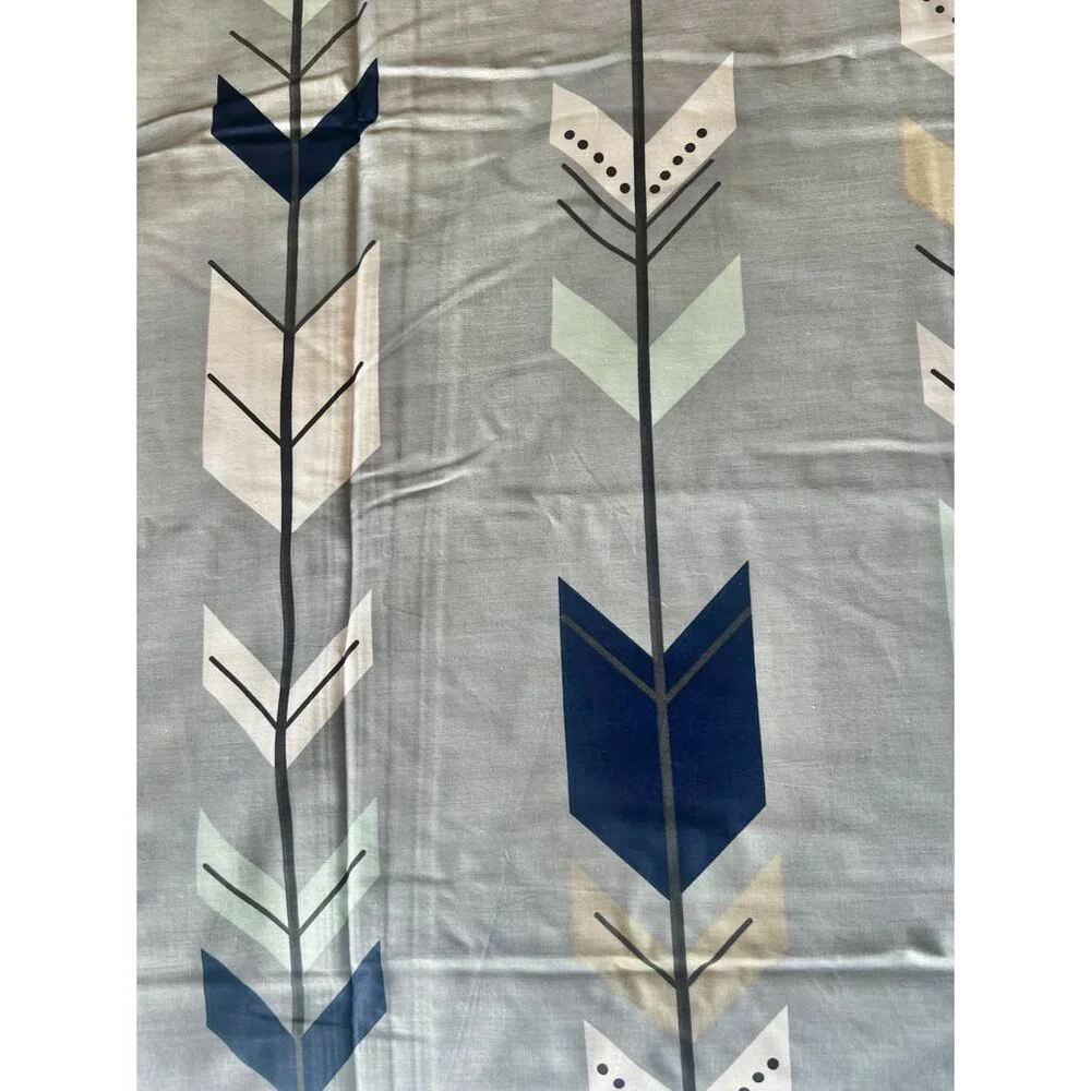 Home Collection Twin Size Reversible Duvet Cover & Pillow Shams Set Arrow NWT